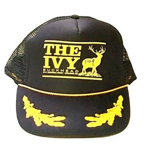 The IVY Buckhead Golden Scrambled Egg Trucker Hat